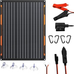 Flexsolar 20W 12V Solar Panel Battery Charger Maintainer Kits Trickle Charger wi