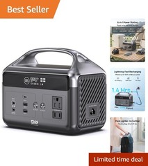 Emergency Backup Power 192Wh LiFePO4 Station – 6 Device Charger for Outdoor Use