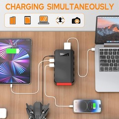 Portable Power Station 88Wh 24000mAh Solar Generator, Lithium Battery, 110V AC/D