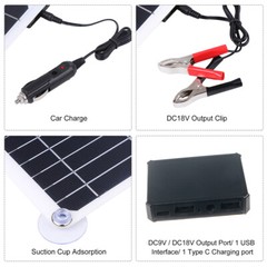200W Solar Panel Kit 100A 12V Battery Charger Controller Caravan Boat Outdoor US