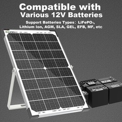30W Solar Battery Charger Solar Battery Maintainer + Upgrade 10A MPPT Charge …