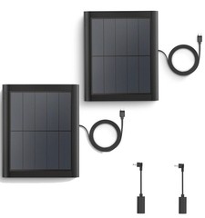 2 Pack Ring Solar Panel(2nd Generation), 5W Ring Solar Panel Charger with Mou…