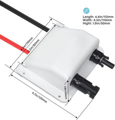 Solar Cable Entry Gland,10Ft Solar Extension Cable with MC4 Connector 10AWG UV R