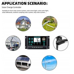 SOECOPO 8000W Peak Solar System Kit Flexible Panel 100A Controller 12V 110V 220V