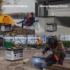 OUKITEL Power Station 2400W Solar Generator 2048Wh LF Battery Backup + Gift Bag