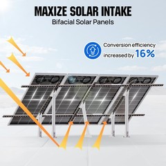 ECO-WORTHY Adjustable Multi-Pieces Solar Panel Mounting Brackets Kit System f…