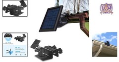 Weatherproof Gutter Mount for Ring Solar Panel Wall Bracket Outdoor Accessories