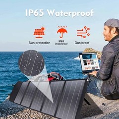 Solar Panel Kits 200W 12V Portable Foldable For Generator Power Station RV Trip