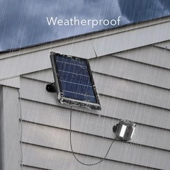 Solar Panel Compatible with Ring Spotlight Cam Plus/Pro/Battery, and Ring Stick