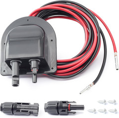 Solar Cable Entry Gland with 10Ft 10AWG Extension Cord, RV Roof Mountable, MC4 C