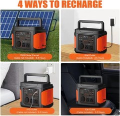 296Wh Portable Power Station 400W Solar Generator