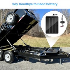 Solar Battery Charger Maintainer, Zuomeng 15W Solar Panel Kit for Dump Traile…