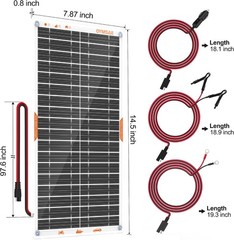 Portable 10W Solar Battery Charger for 12V Car, Boat & RV – Waterproof Design