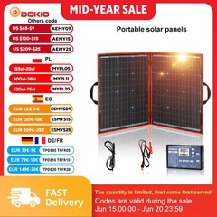 100W Mono 2 Piece Flexible Solar Panel Dokio Travel Camping Photovoltaic