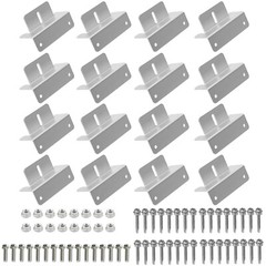 Set of 16 Units Solar Panel Mounting Z Brackets Supporting for Boat ,RV, Roof