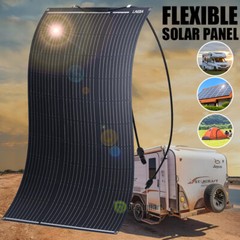 100W 200W 400W Flexible Mono Solar Panel 12V Portable for RV Camping Home Boat