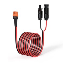 10FT 12AWG Solar Connector to XT60i Adapter Cable for Portable Power Station