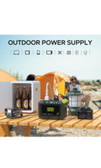 MARBERO 88Wh Portable Power Station – 120W Peak Lithium Battery, Solar Ready
