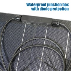 200W ETFE Flexible Solar Panel 12V Monocrystalline RV Boat Camping Waterproof