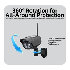 Realistic Looking Solar Simulation Camera with Motion Detection and Red Light
