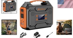 Durable 300W Portable Power Station with LED Flashlight – For Outdoor Adventures