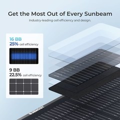Renogy 300W Lightweight Portable Solar Suitcase Foldable Solar Panel Outdoor