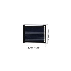 10Pack Mini Solar Panel Cell 1V 80mA 0.08W 30mm x 25mm for DIY Project