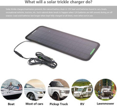 18V 12V 5W Portable Solar Panel Car Boat Power Solar Panel Battery