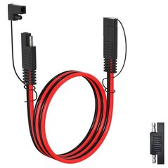 SAE 12AWG 3FT Extension Cable for Automotive Battery and Solar Panel Use