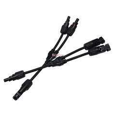 1Pair Solar Cable Splitter Waterproof IP67 2Y Branch Solar Panel Cable Connector