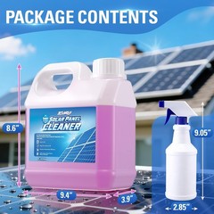 Solar Panel Cleaning Kits with Spray Bottle, Super Concentrated Cleaning Solu…