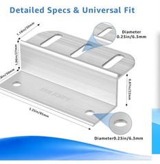 16 Units For Solar Panel Mounting Brackets, Z Bracket Sets for RV, Trailer, Boat