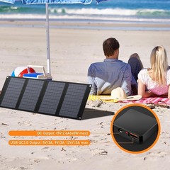Portable Solar Panel with 11 Connectors & 22% Efficiency for Power Stations