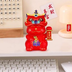 Auspicious Automatic Nodding Lucky Cat Decoration for Homes or Offices