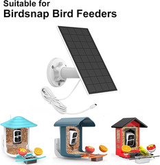 ® A10 Solar Panel for Bird Feeder Camera Only, Continuously Power Supply, IP65