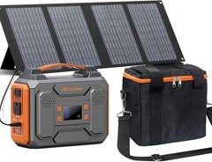 300W Solar Power Station Portable 110V AC 40W Panel Included