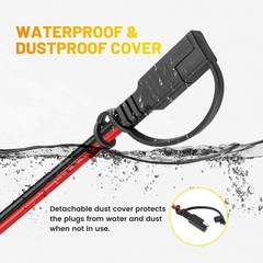 15ft 14AWG SAE Extension Cable, 2 Pin Quick Disconnect for Solar Panel & Battery