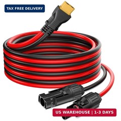 PixelMan Solar Panel Plug to XT60 Charge Cable, 10AWG Connector with Upgraded Ad