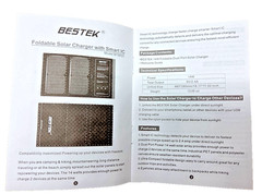Bestek 14W Foldable Solar Charger with Smart IC – Model BTSP21-US