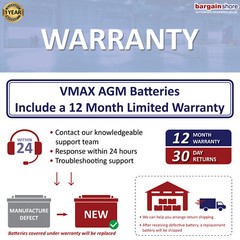 SLR125 VMAX Hi Capacity Solar AGM SLA Battery 12 Volt Deep Cycle RV 125AH VRLA