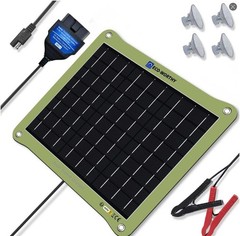 Upgrade 7.5W Solar Car Battery Charger Maintainer 12V Waterproof Solar Panel