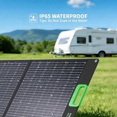 100W Portable Solar Panel for Power Station Generator 23.5% High Dark Green