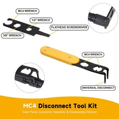INTII Universal MC4 Disconnect Tool, Metal Tool with 6-in-1 Wrench,…