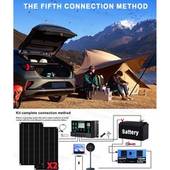 7000W Solar Kit | Sine Wave Inverter+2High-Conversion Solar Panels+100A Charge