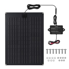 Solar Battery Charger Maintainer, Zuomeng 20W Solar Panel Kit for Dump Traile…