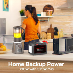 Portable Power Station 300W 237Wh Camping Solar Generator Backup Lithium Batter