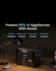 Estacion De Energia Portatil 1500 W Generador Solar Portable OUPES