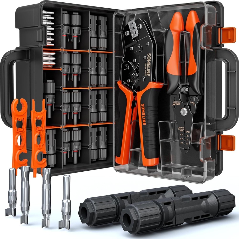 Crimpadora solar 14–10 AWG para conectores de cables de paneles solares