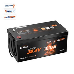 LiTime 36V 100Ah Smart OBM Outboard Motor Lithium Marine Electric Boat Battery