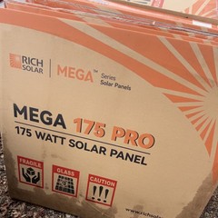 Rich Solar MEGA 175 PRO 175W Glass Solar Panel Brown MEGA Series RS-M175PQ